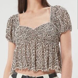 Urban Outfitters Cheetah Top